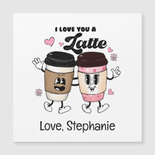 Magnétique Je t'aime beaucoup Carte de la Saint-Valentin drôl