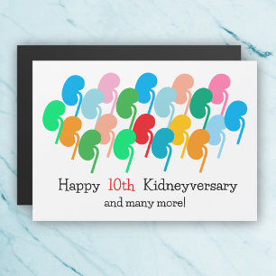 Magnétique Kidneyversary Personnalisé Et Beaucoup Plus Carte 