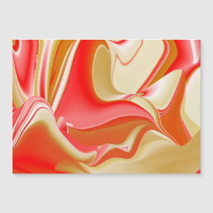 Magnétique Love and Gold Abstrait 3D Rainbowart carte magnéti