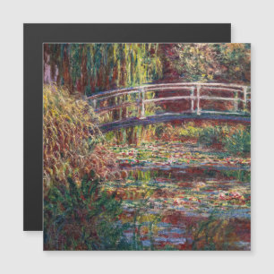 Magnétique Monet - Eau Lily étang Pink Harmony Carte magnétiq