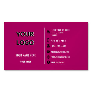 Magnétique Personnalisation de votre propre Carte de visite d