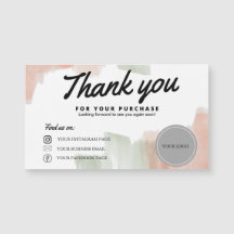 PERSONNALISER du CARTE DE VISITE MERCI