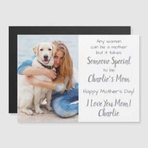 Magnétique Photo sur mesure de Dog Mom Custom Pet Photo Carte