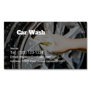 Magnétique service de lavage de voiture carte de visite modif