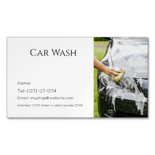 Magnétique service de lavage de voiture carte de visite modif