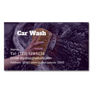 Magnétique service de lavage de voiture carte de visite modif