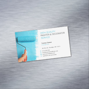 Magnétique Services de peinture   Carte de visite professionn