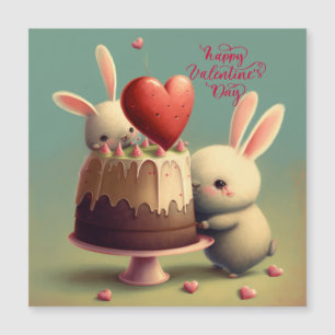 Magnétique Soyez ma carte de voeux pliée valentine