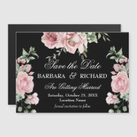 *Magnetisch Elegante Florale Hochzeit Save the Dat
