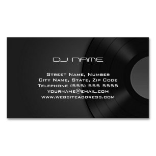 Magnetische DJ-Visitenkarte Visitenkarte
