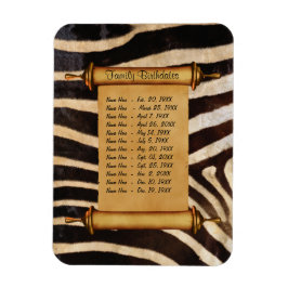 Magnetische Geburtstagsfamilien - Erinnerung indiv Magnet