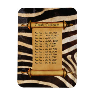 Magnetische Geburtstagsfamilien - Erinnerung indiv Magnet