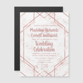 Magnetische Hochzeitseinladung aus weißem und weiß Magneteinladung