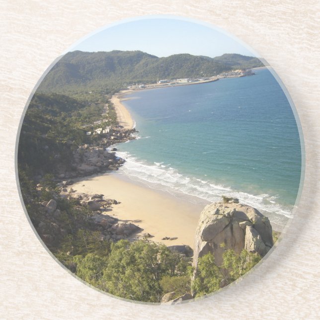 Magnetische Insel - Australien Sandstone-Untersetz Getränkeuntersetzer (Vorne)