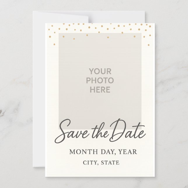 Magnetische Save the Date-Hochzeitkarte - 12x18 Zo Magneteinladung (Vorderseite)
