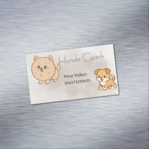 Magnetische Visitenkarte Hundetrainer  