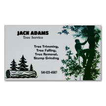 Magnetische Visitenkarte Lumberjack Tree Service