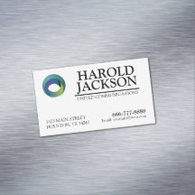 Magnetische Visitenkarte mit Logo