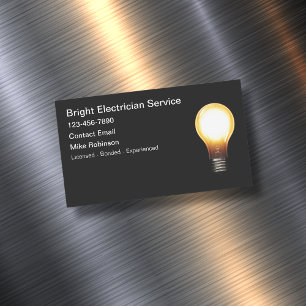 Magnetische Visitenkarten für Elektriker Design Visitenkarte