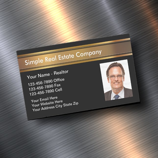 Magnetische Visitenkarten für reales Anwesen-Foto Magnetische Visitenkarte (Von Creator hochgeladen)