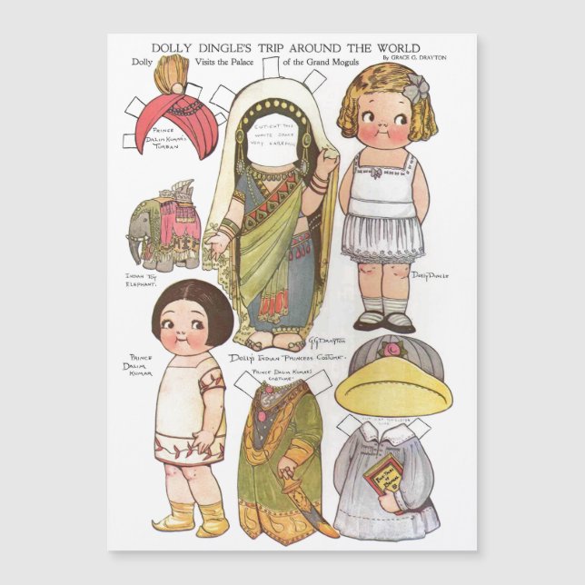 Magnetischer TransportwagenDingle "Reise auf der Magnetkarte (Vorderseite)