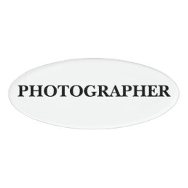 Magnetisches Abzeichen - Fotograf Namenschild