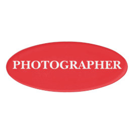 Magnetisches Abzeichen - Fotograf Namenschild