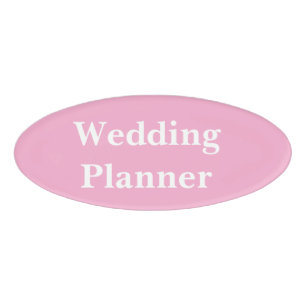 Magnetisches Abzeichen - Hochzeitsplaner Namenschild