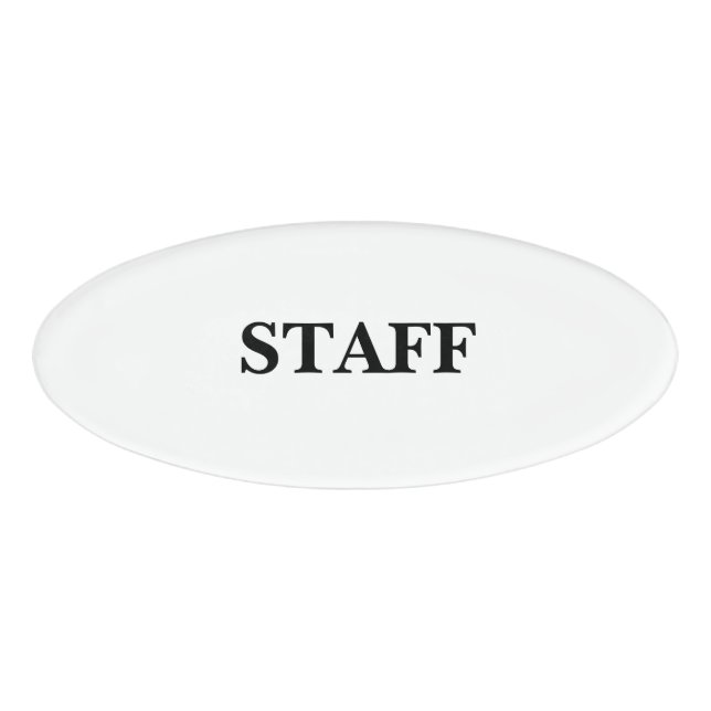 Magnetisches Abzeichen - Personal Namenschild (Vorderseite)