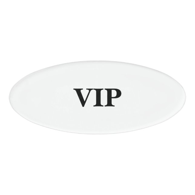 Magnetisches Abzeichen - VIP Namenschild (Vorderseite)