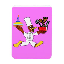 Magnetisches flexibles Foto Pink Chef Ducky Kazoo