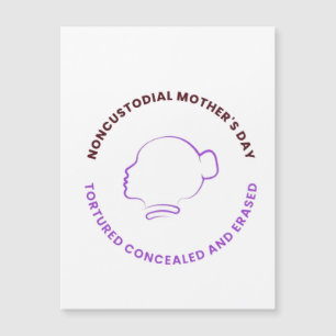 Magnetisches Logo Alleinerziehende Mütter Magnetkarte
