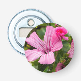 magnetisierter Flaschenöffner rosa Blume mit dem