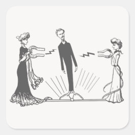 Magnetismus bei Tieren Quadratischer Aufkleber