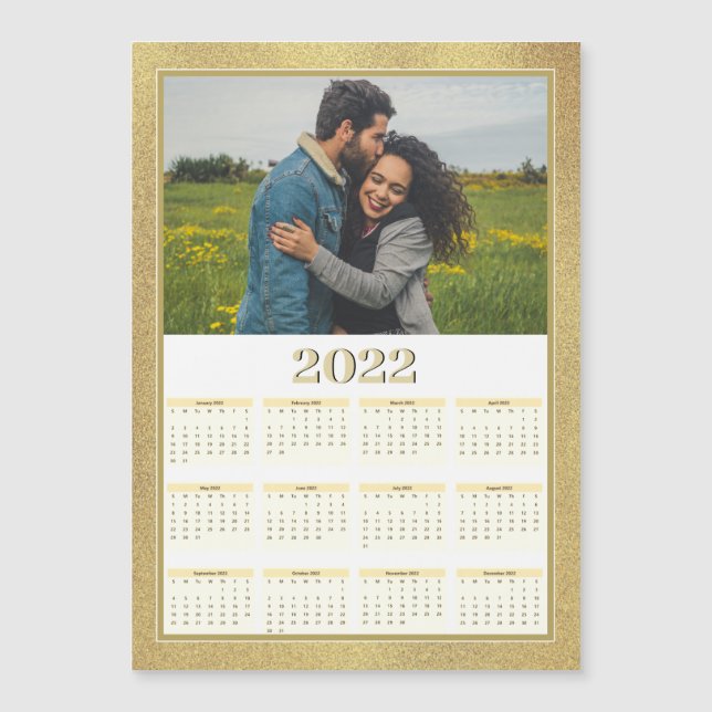 Magnetkalender 2022 Volljähriges Foto Magnetkarte (Vorderseite)
