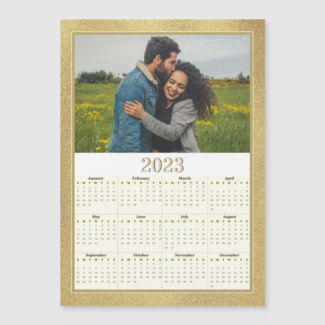 Magnetkalender 2023 Volljähriges Foto Magnetkarte (Vorderseite)
