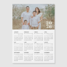 Magnetkalender für 2026 benutzerdefiniertes Foto Magnetkarte