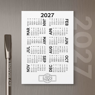 Magnetkalender mit Magnetkarte für Firmenlogos