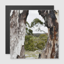 Magnetkarte im Naturfenster