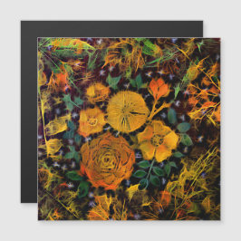 Magnetkarte mit Blumenzaun