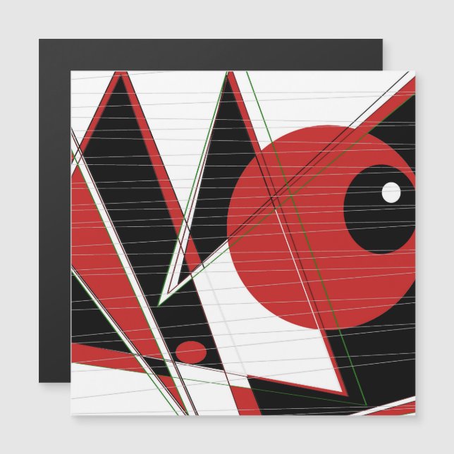 Magnetkarte mit rotem Auge (Vorne/Hinten)