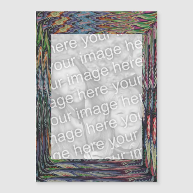 Magnetkarte - Vorlage für kleine Farben (Vorderseite)