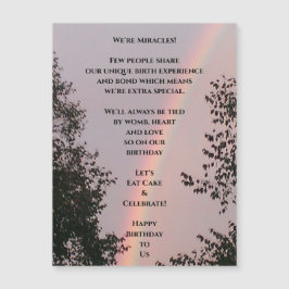 Magnetkarte zum Geburtstag mehrerer Geburtstage