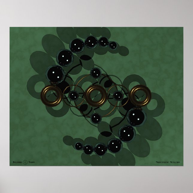 Magnetostatische Metalloide Poster (Vorne)