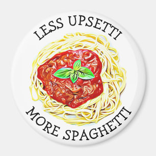Magnets alimentaires amusants, Moins Upsetti Plus 