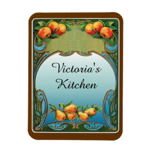 Magnets d'art personnalisé Pears Deco