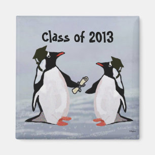 Magnets de la Graduation des pingouins