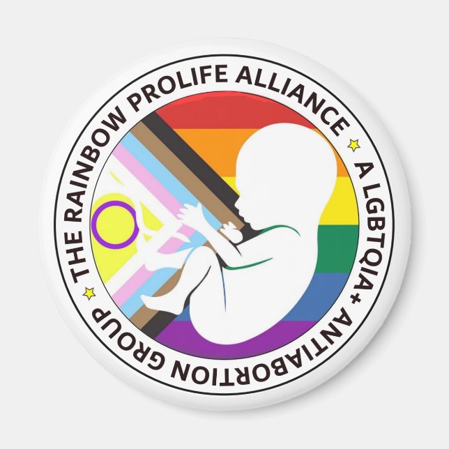 Magnets de l'Alliance Anti-avortement Arc-en-ciel (Devant)