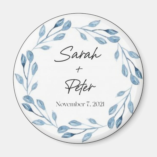 Magnets de mariage personnalisés, magnets personna (Devant)