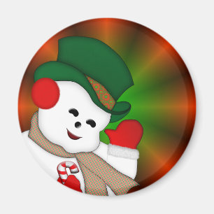 Magnets de Noël de Snowman coloré